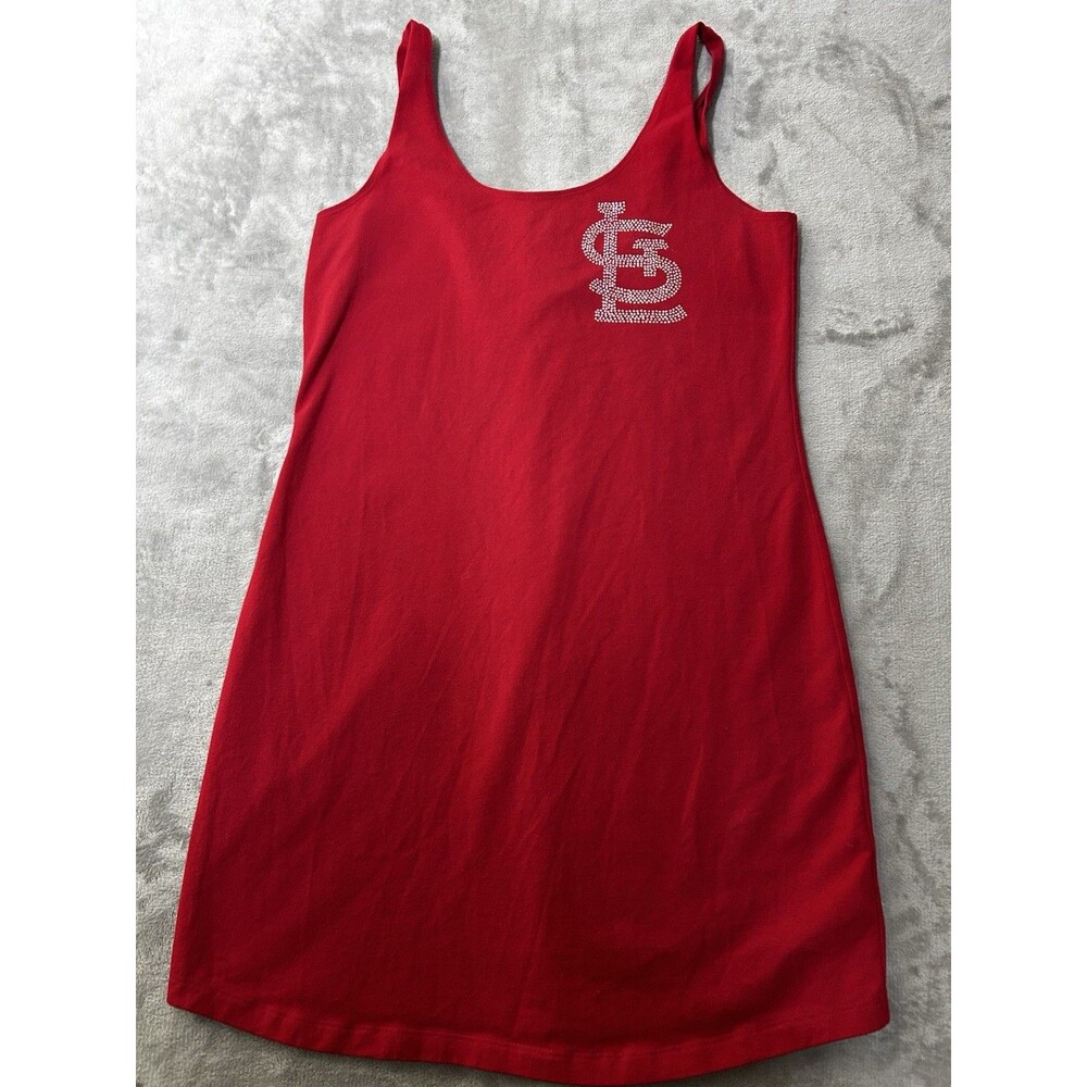 PINK Victoria’s Secret St Louis Cardinals Tank Dress Womens Medium Red MLB
